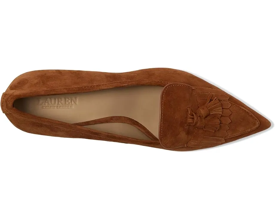 LAUREN Ralph Lauren Лодочки Adrienne из замши с декоративной накладкой