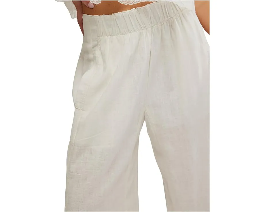 Day's End Cotton-Linen Pull-On Pants