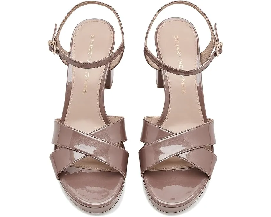 Сандалии Stuart Weitzman Dayna Platform 80 на платформе с ремешком на щиколотке