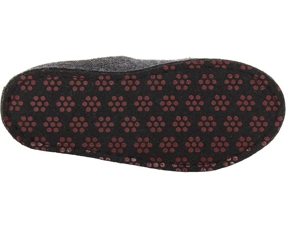 Тапочки Haflinger Lizzy из вареной шерсти с аппликацией кошки