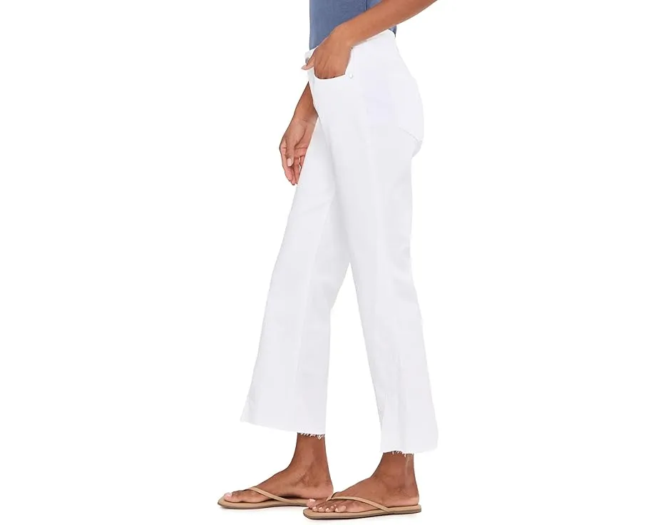 Кроп джинсы Liverpool Los Angeles Hannah 69 см с расклешением и скрученным разрезом