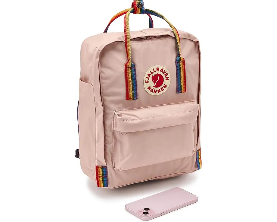 Рюкзак Fjällräven Kanken Rainbow с радужным дизайном и четырьмя отделениями