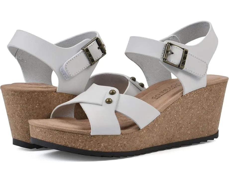 Сандалии White Mountain Prezo на пробковом каблуке с миндалевидным носком