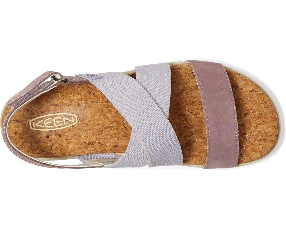 Босоножки KEEN Elle Crisscross на платформе с переплетением и застежкой-пряжкой