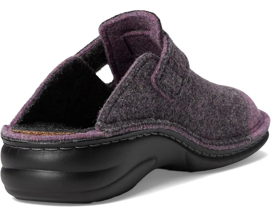 Войлочные клоги Finn Comfort Antholz Lila Doublefilz из шерсти с терморегуляцией