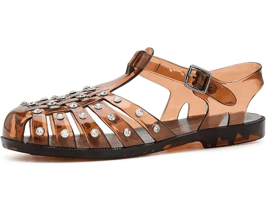 Сандалии Rhys из блестящего желе с кристаллами Loeffler Randall