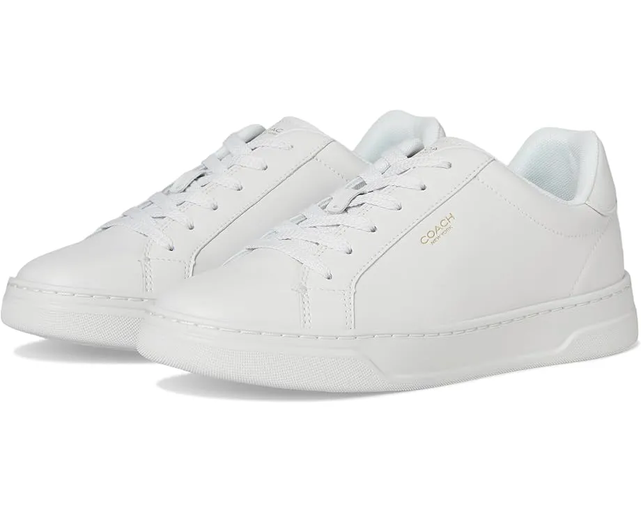 Кожаные кроссовки High Line Leather Sneaker от COACH с амортизированным воротником