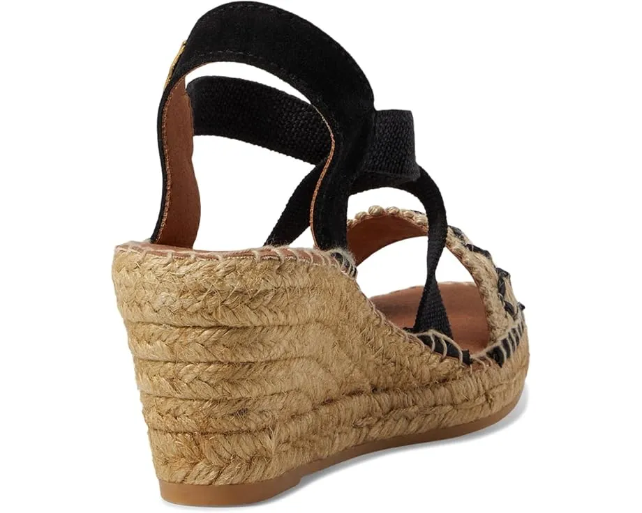 Сандалии Toni Pons Susa BN с клиновидным каблуком и перекрестными ремешками