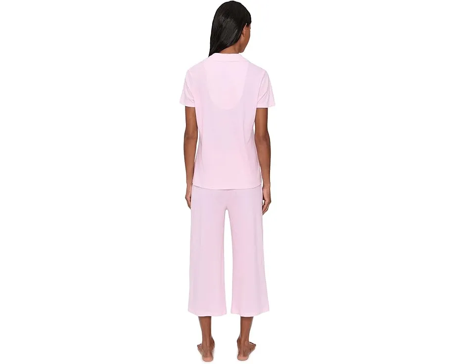 Пижамный набор Petite Short Sleeve Notch Top & Capri от Karen Neuburger в цветочный принт