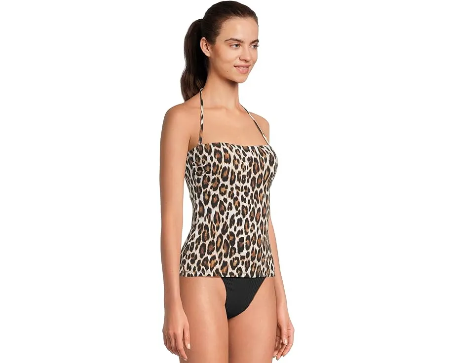 Купальник Tommy Bahama Island Cays Leopard Bandini с чашками и регулируемыми лямками