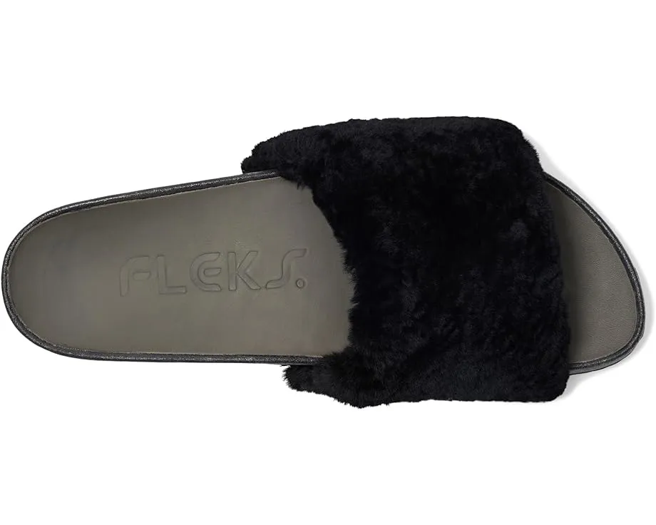 Сандалии Fleks San Ysidro с кожаной стелькой и овчиной на ремешке