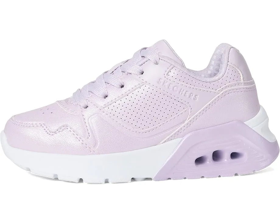Детские кроссовки Skechers Uno Lite 2.0 с блестящим верхом и памятью формы