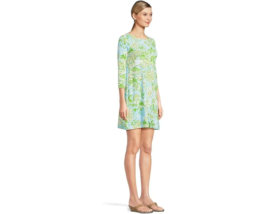 Платье Lilly Pulitzer Ophelia из стрейч-джерси с рельефным верхом и три четверти рукава