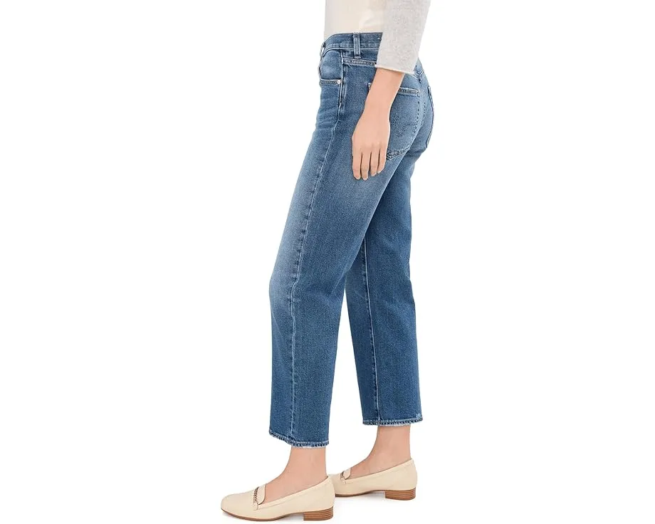 Джинсы Brinley Mid-Rise Straight Crop с прямым кроем от AG Jeans
