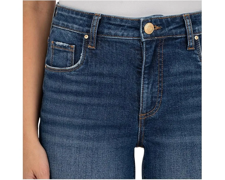 Джинсы KUT from the Kloth Reese с высокой посадкой и прямым кроем до щиколотки цвет attain