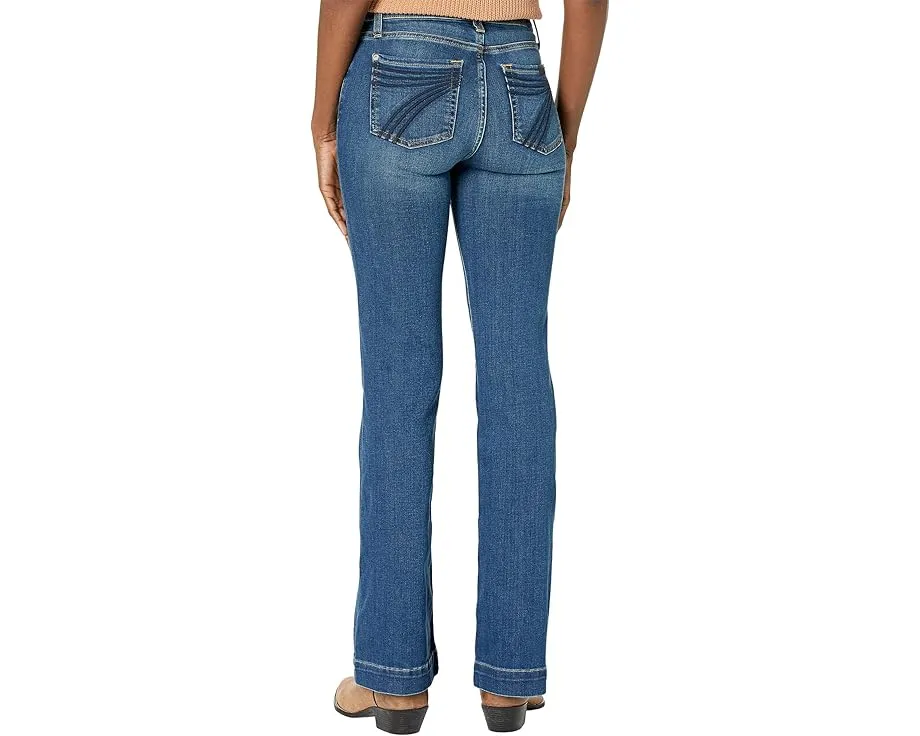 Джинсы 7 For All Mankind Dojo с клешем и средней посадкой