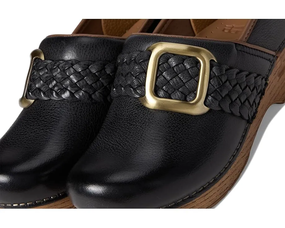 Клоги Dansko Pro Braided с плетеным декором и декоративной пряжкой