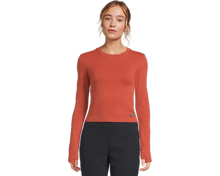 Лонгслив Peak Knit с укороченным кроем и технологией HeiQ Mint