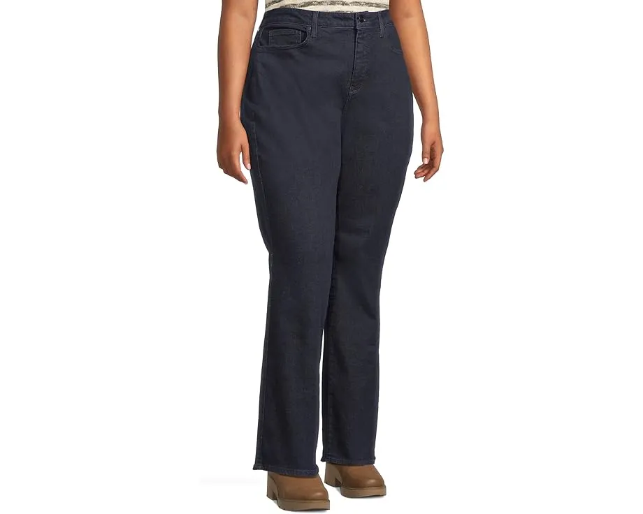 Джинсы NYDJ Plus Size Barbara Bootcut с клешем и удлиненным силуэтом в цвете Rinse