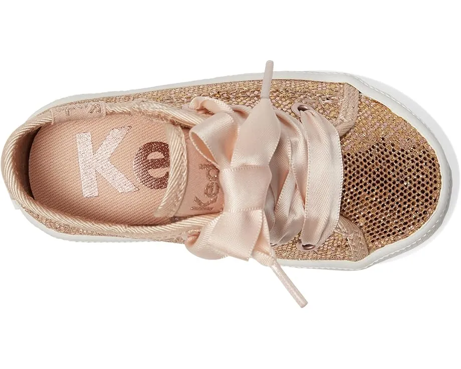 Keds Kickstart Jr. Celebrations блестящие кроссовки для детей с атласными шнурками