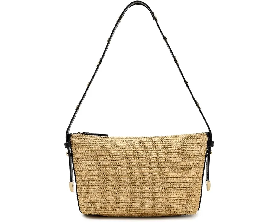 Сумка через плечо Straw Leather Sun Stud из соломки с шипами Madewell