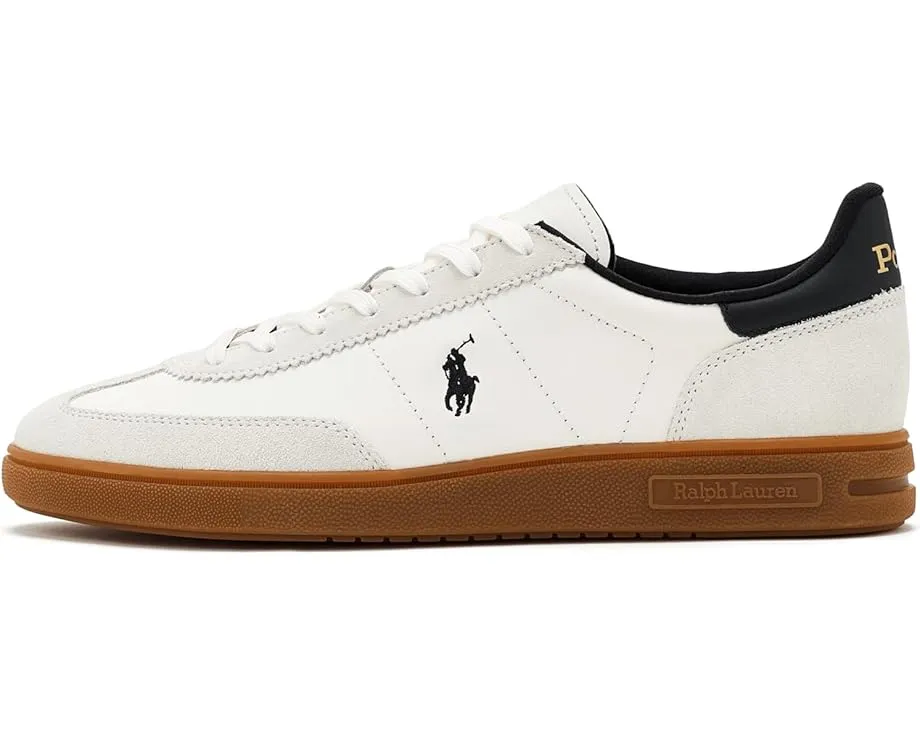 Polo Ralph Lauren Bedford кроссовки из кожи и замши с дышащей подкладкой