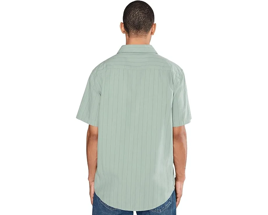 Рубашка Quiksilver Dobby Stripe Classic Woven с оксфордской полосой и нагрудным карманом