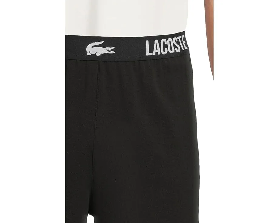 Пижамные шорты Lacoste с принтом на поясной резинке