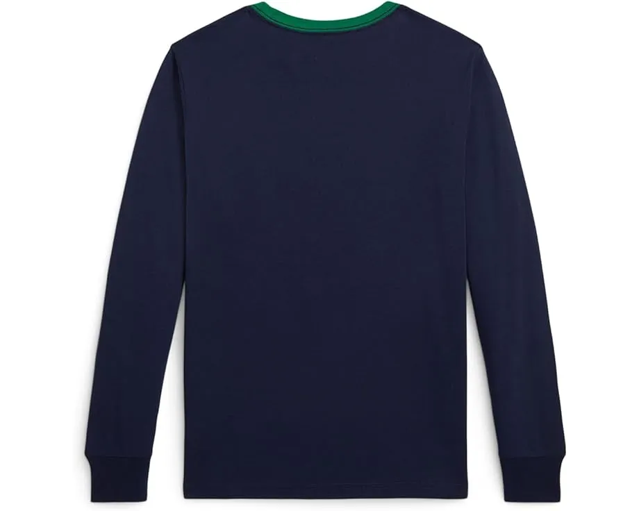 Футболка Polo Ralph Lauren Kids с длинным рукавом и логотипом для детей старшего возраста