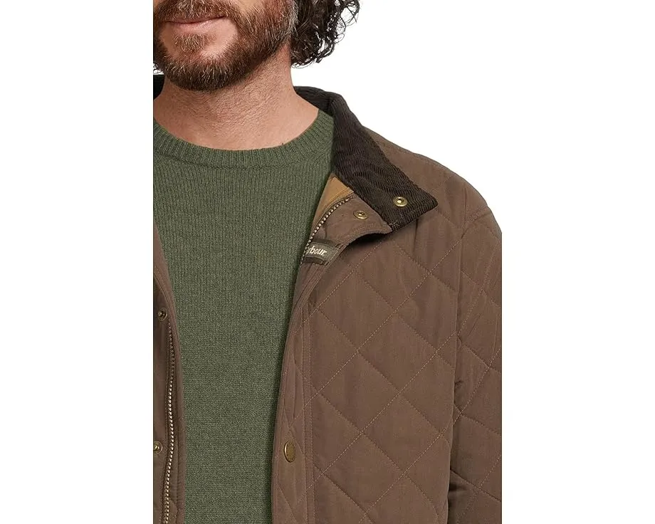 Куртка Barbour Shoveler Quilted стеганая с капюшоном и множеством карманов