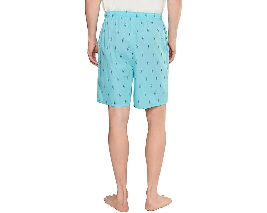 Пижамные шорты Polo Ralph Lauren из хлопка с принтом пони