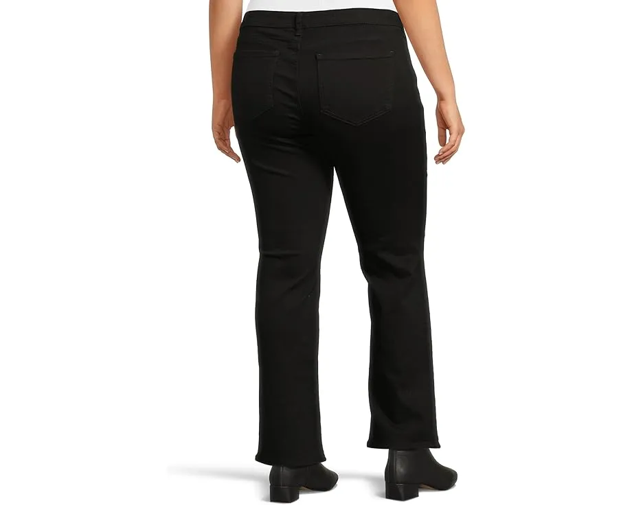 Джинсы NYDJ Plus Size Barbara Bootcut с технологией Lift Tuck и клешем в черном цвете