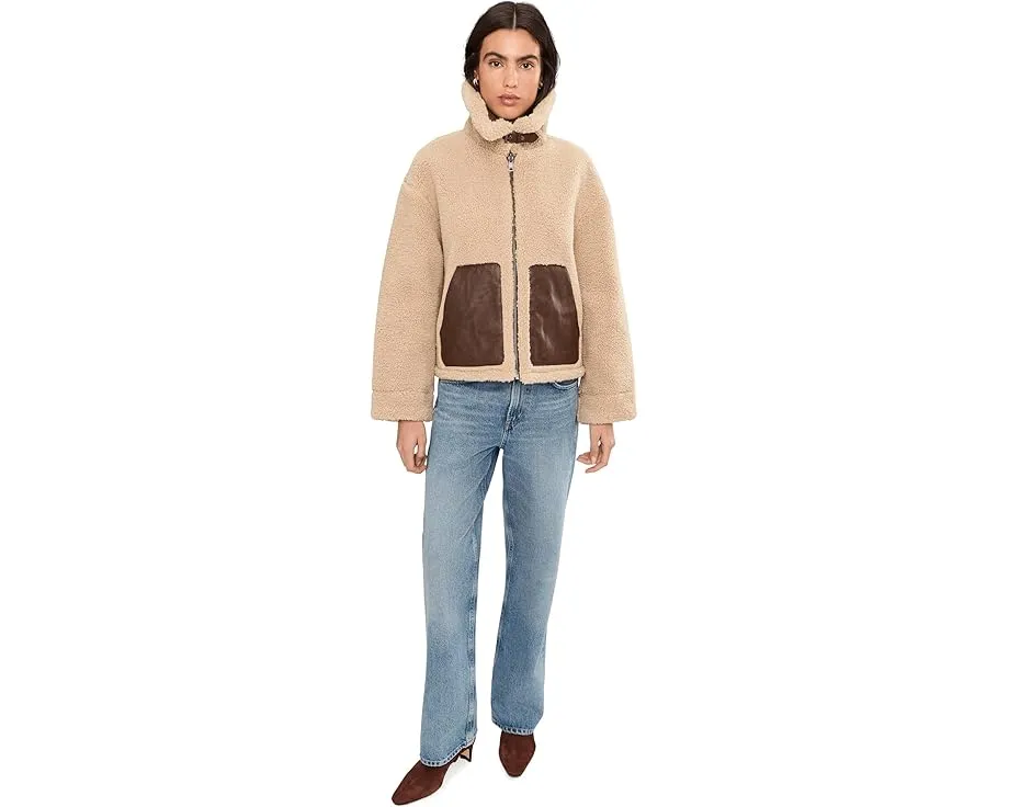 Короткая куртка Levi's из искусственной кожи и шерпи реверсивная