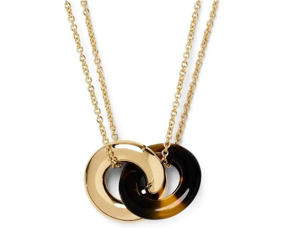 Кулон Interlock из латуни с цирконами от Kate Spade New York