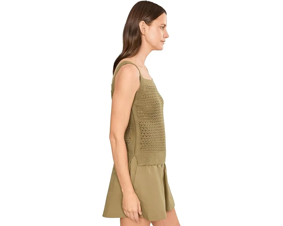 Вязаный топ Ebden Knit Tank от Varley золотисто-оливкового цвета