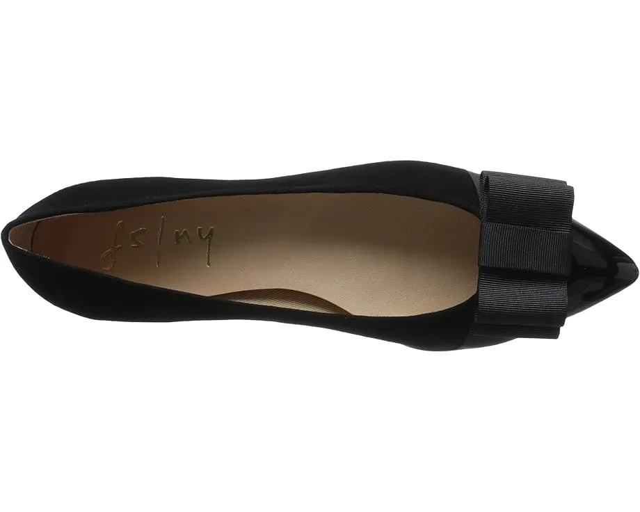 Балетки French Sole Onstage с бантом и лакированным мыском