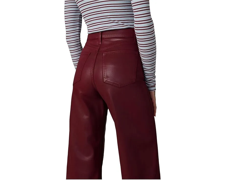 Joe's Jeans The Mia Wide Leg Ankle Coated джинсы с покрытием и длиной до щиколотки