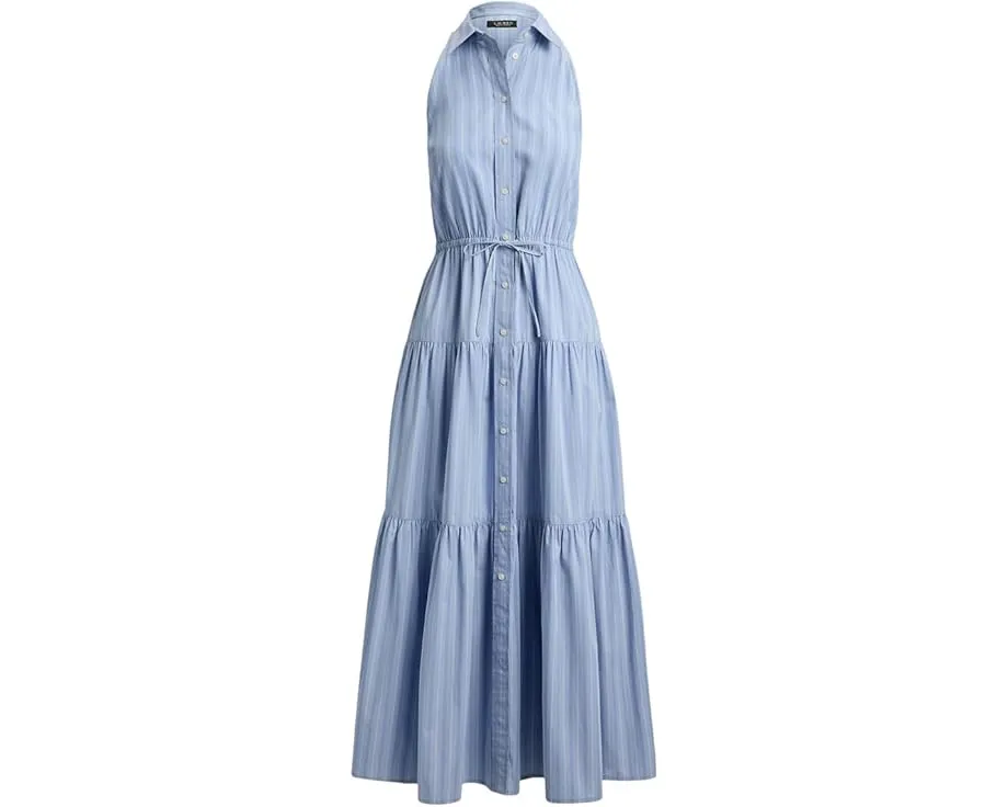 Платье-рубашка Lauren Ralph Lauren Striped Broadcloth с поясом