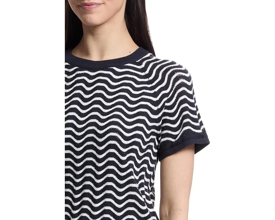 Свитер Lilla P с волнообразным узором и расклешенными рукавами