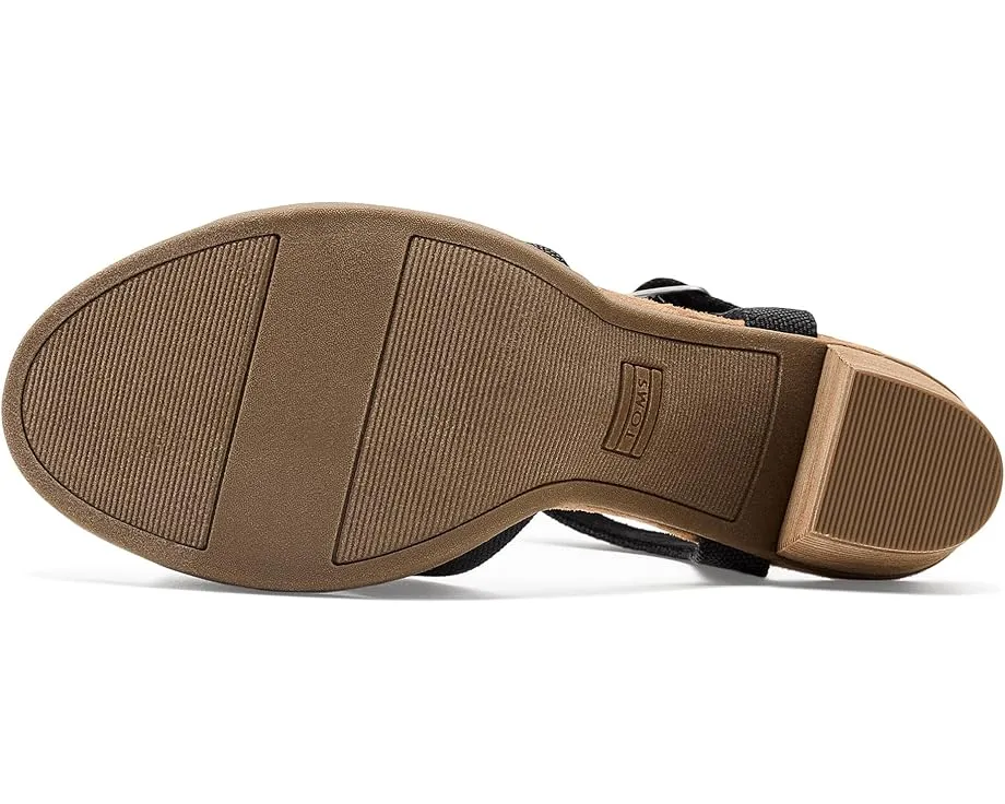 Сандалии TOMS Majorca Ankle Strap на квадратном каблуке с ремешком на щиколотке