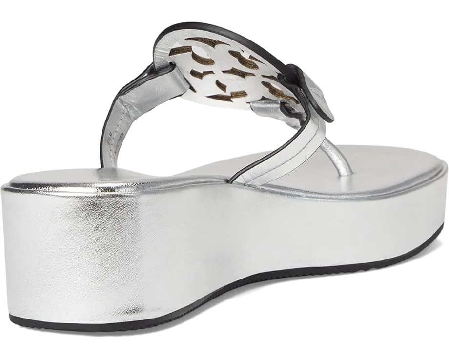 Босоножки Tory Burch Miller Wedge 25Mm на платформе с кожаным верхом