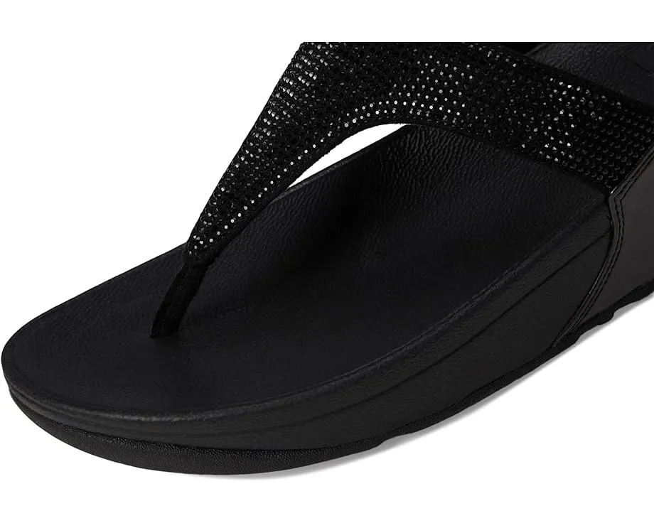 Сандалии FitFlop Lulu с кристаллами и анатомической стелькой MicroWOBBLEBOARD