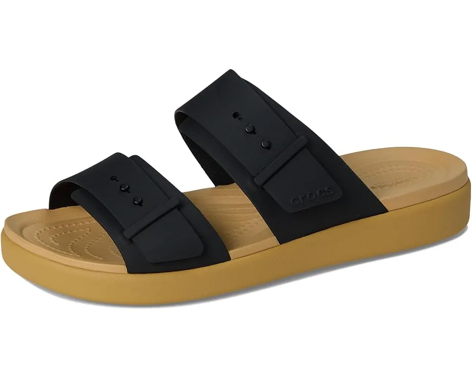 Сандалии Crocs Brooklyn Buckle Low Wedge с платформой и пеной LiteRide