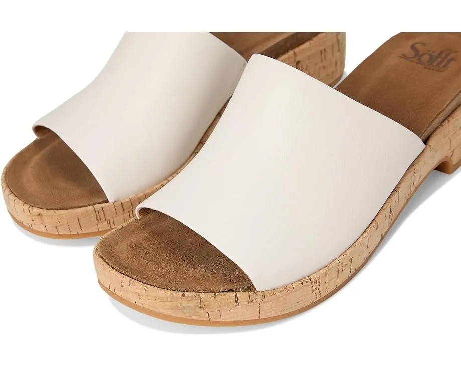 Босоножки Cass от Sofft с пробковой стелькой и открытым носком