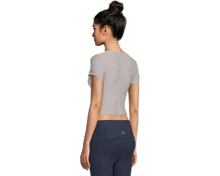 Beyond Yoga футболка Featherweight Cropped с ребристой отделкой