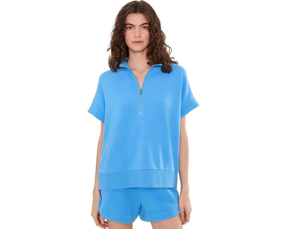 Свитшот Ritchie Short Sleeve от Varley с разрезным воротником и полузастежкой