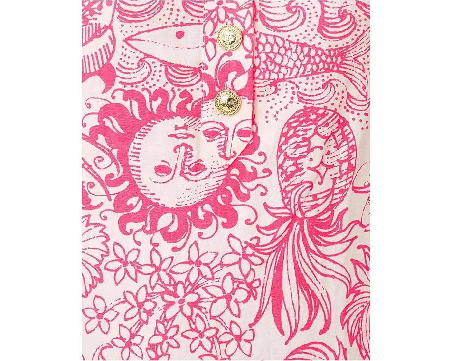 Lilly Pulitzer Платье макси Alora с V-образным вырезом и планкой на пуговицах