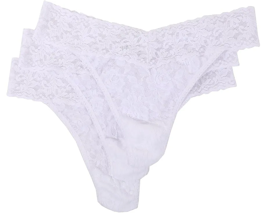Набор из 3 стрингов Hanky Panky с классической посадкой и хлопковой ластовицей