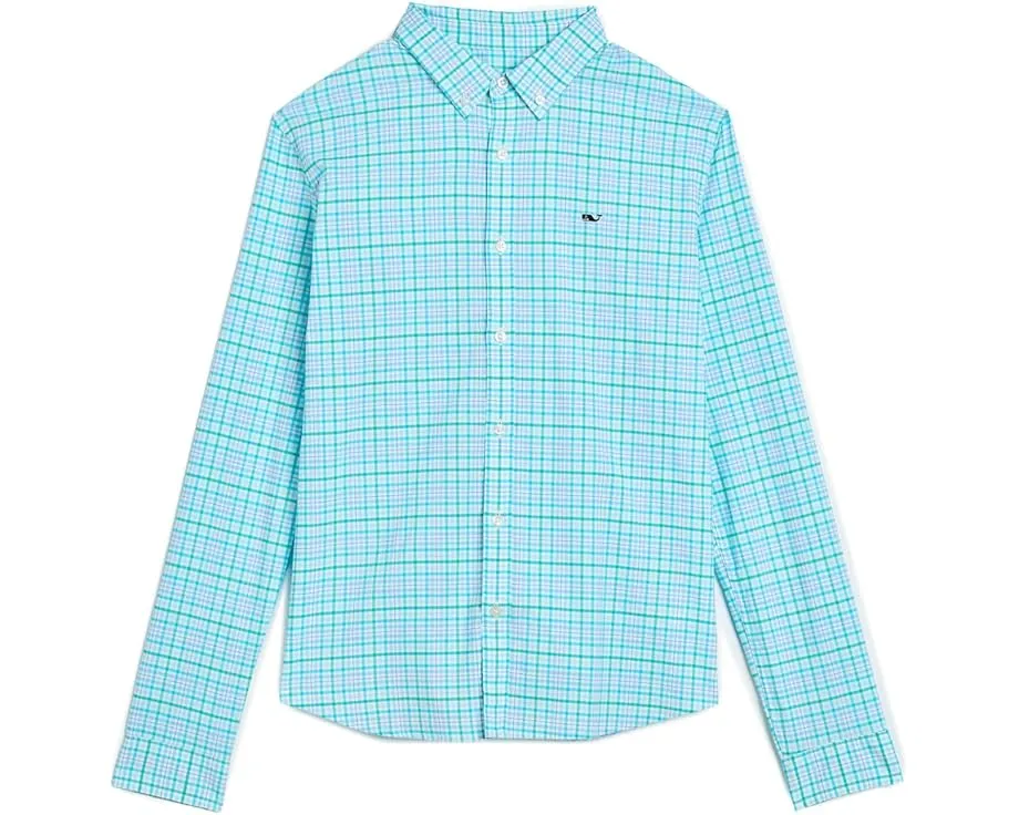 Рубашка Vineyard Vines Tiki Torch Plaid Performance из хлопка в клетку