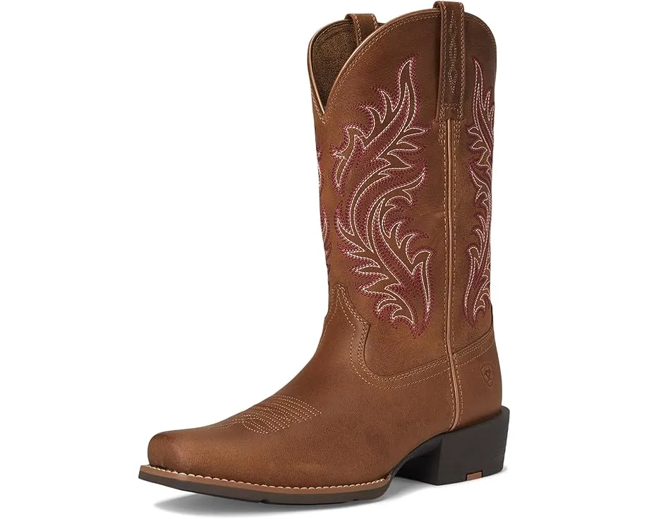 Сапоги Round Up Narrow Cutter Toe с контрастной строчкой и квадратным носком Ariat